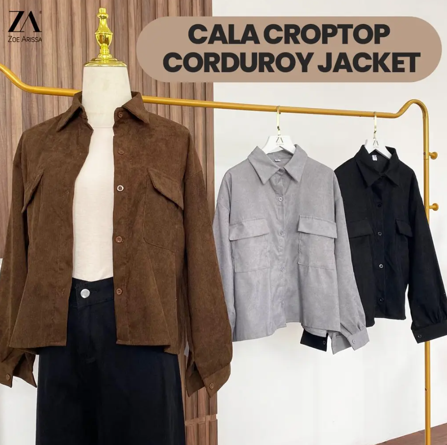 Cala Crop Top Corduroy Jacket