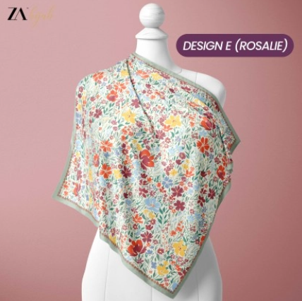 Rosalia Printed Square Hijab